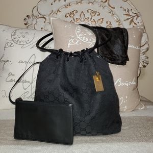 VINTAGE GUCCI DRAWSTRING BAG